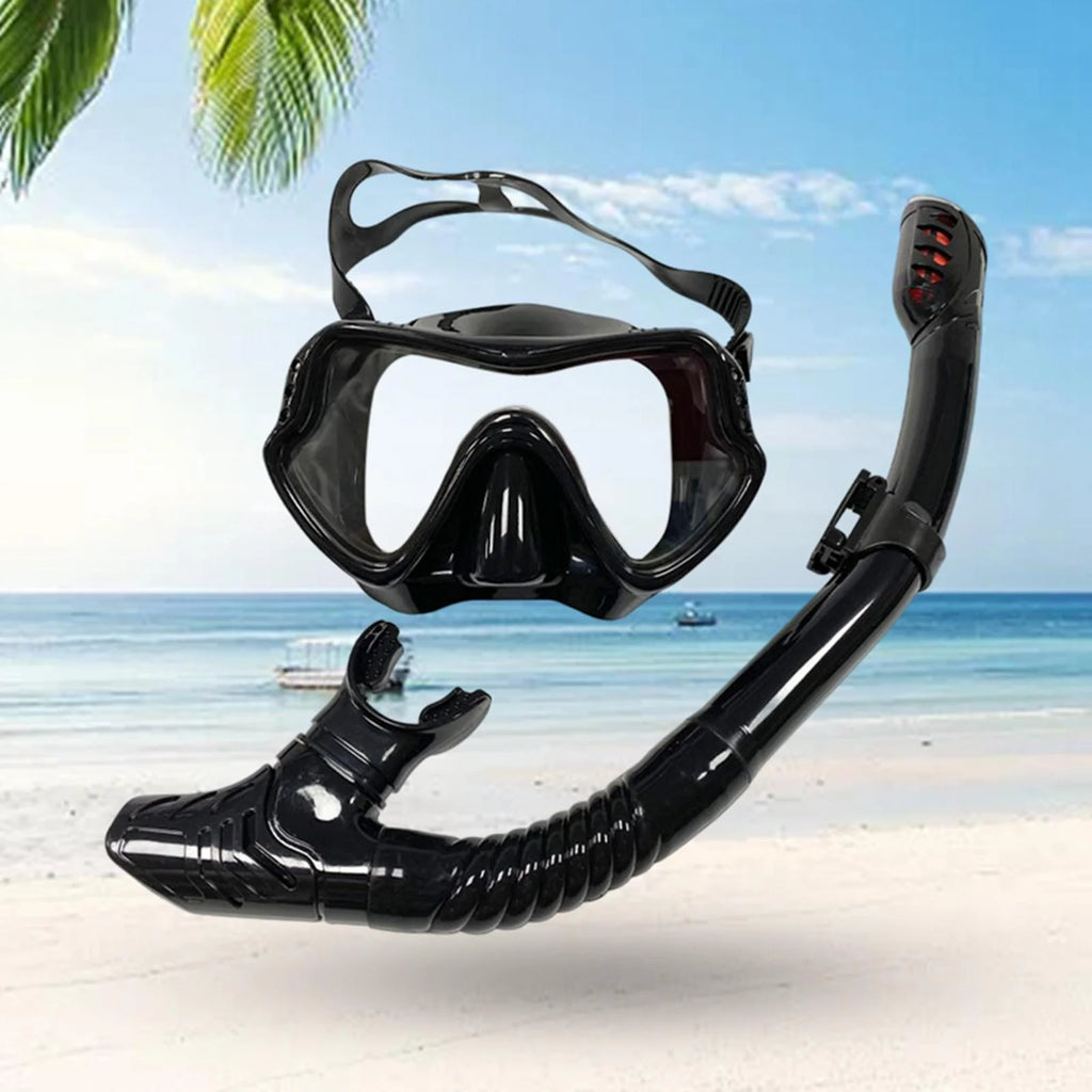 Black Panoramic Snorkeling Set U6730