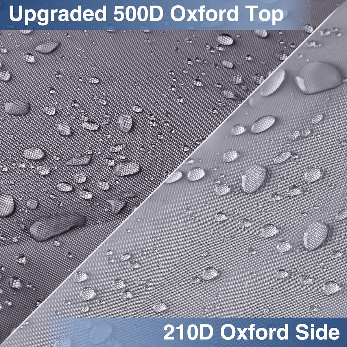 Upgraded Waterproof 500D Travel Trailer Cover with 4 Tire Covers, Tongue Jack Cover I8533
