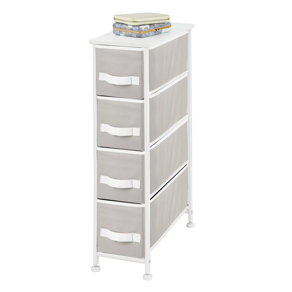Narrow 4 Fabric Drawers Dresser B4973