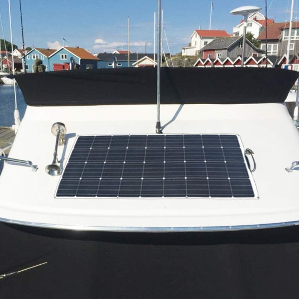 100W Flexible Solar Panel with 10A Charge Controller and Cables T7531